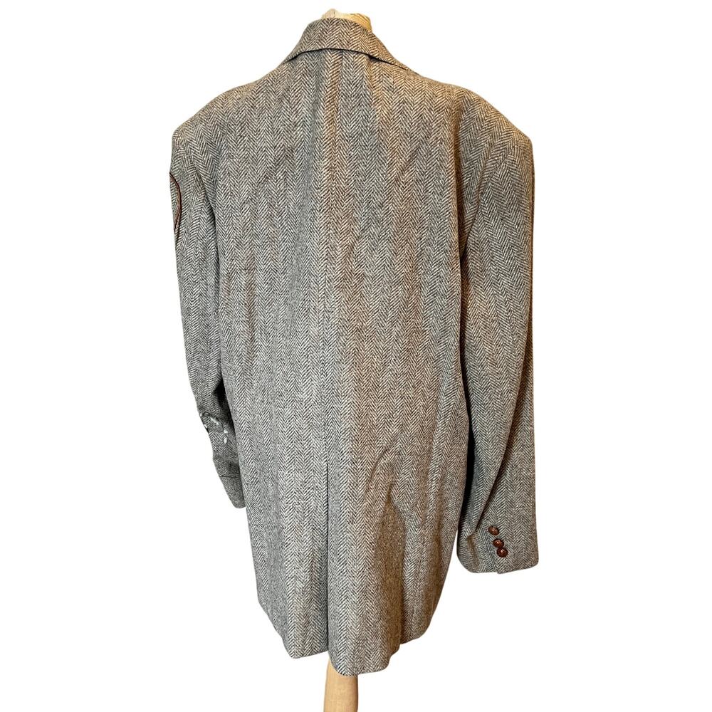 Vintage Wool Blazer Mens 44R Brown Earthy Minimalist 2 Button Heritage - Picture 5 of 11